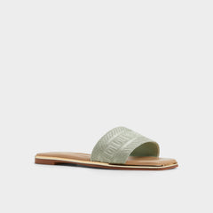 Aldo | Oceania-xt Other Green Women's Flats - Slide sandal