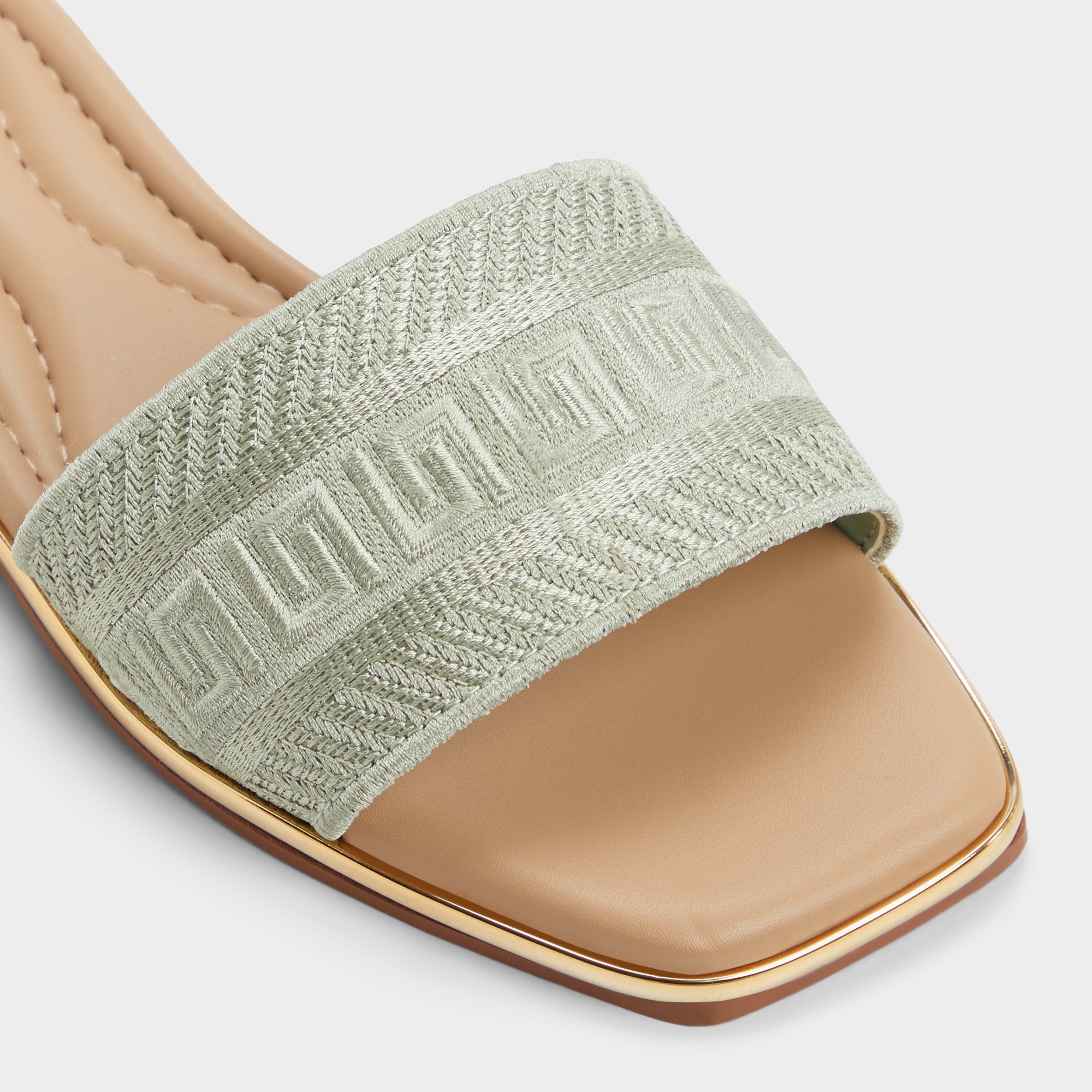 Aldo | Oceania-xt Other Green Women's Flats - Slide sandal