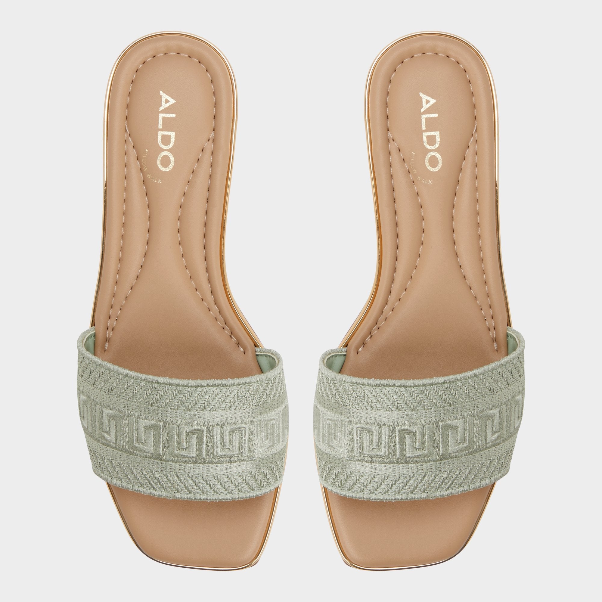 Aldo | Oceania-xt Other Green Women's Flats - Slide sandal