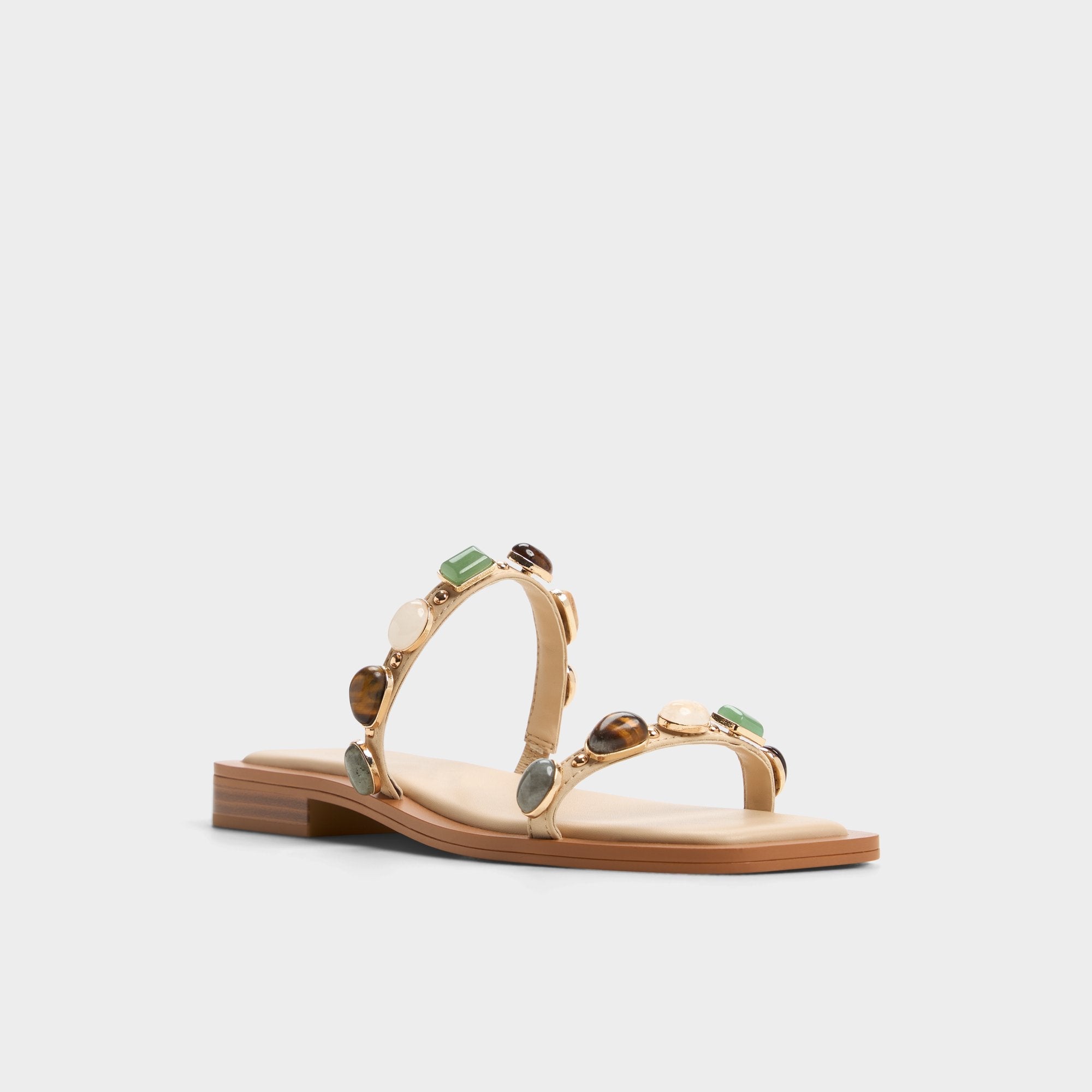 Aldo | Sapphira Medium Beige Women's Flats - Strappy flat sandal
