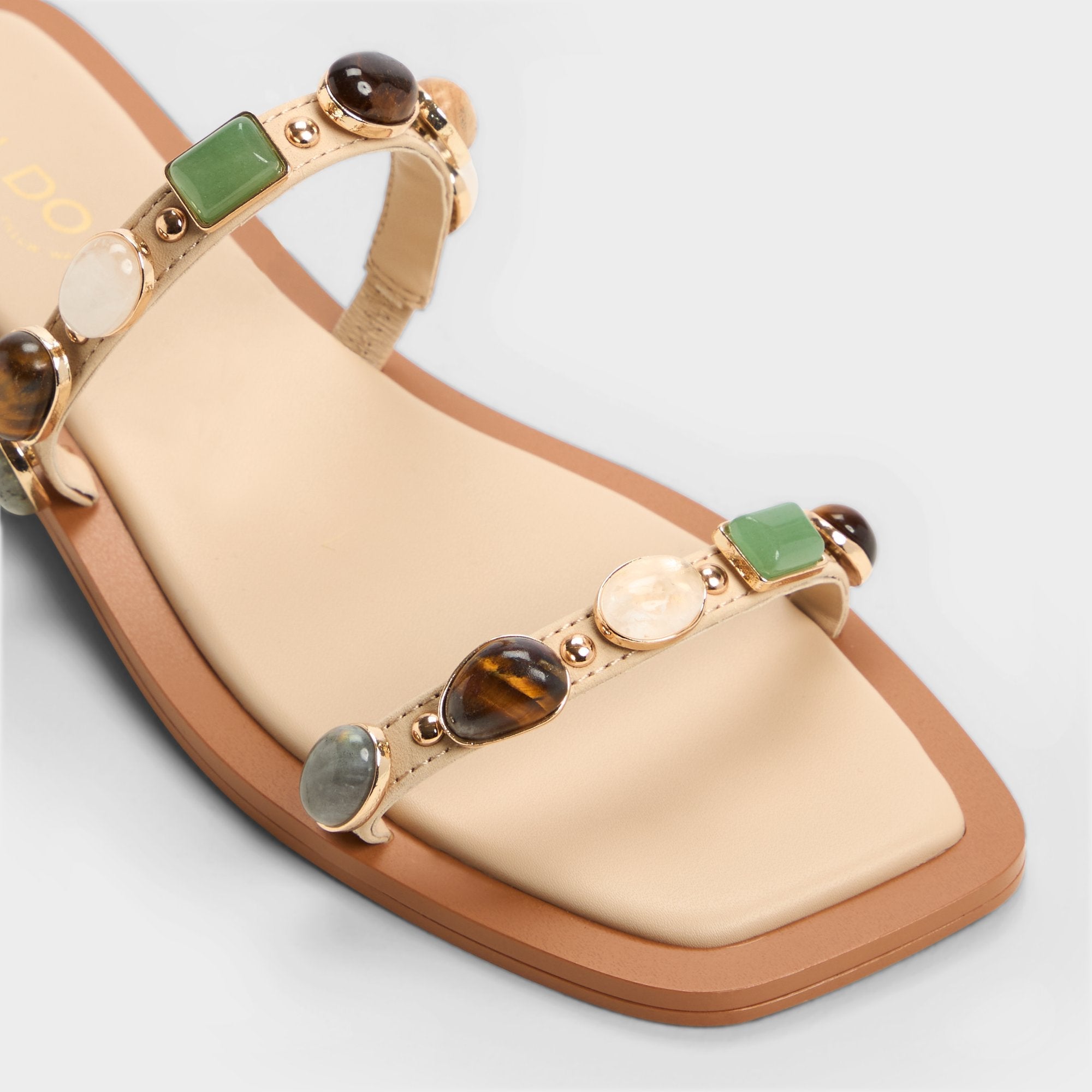 Aldo | Sapphira Medium Beige Women's Flats - Strappy flat sandal