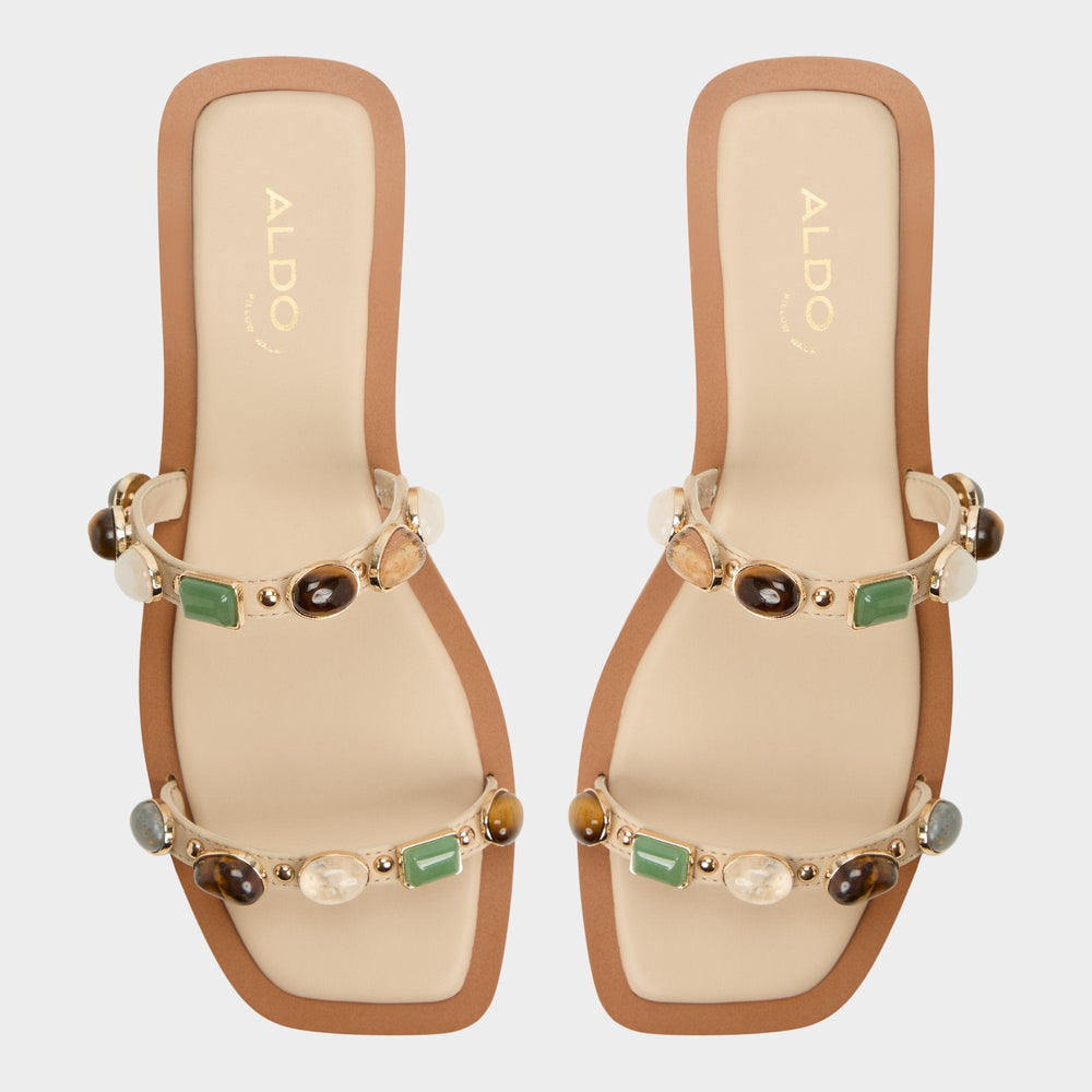 Aldo | Sapphira Medium Beige Women's Flats - Strappy flat sandal
