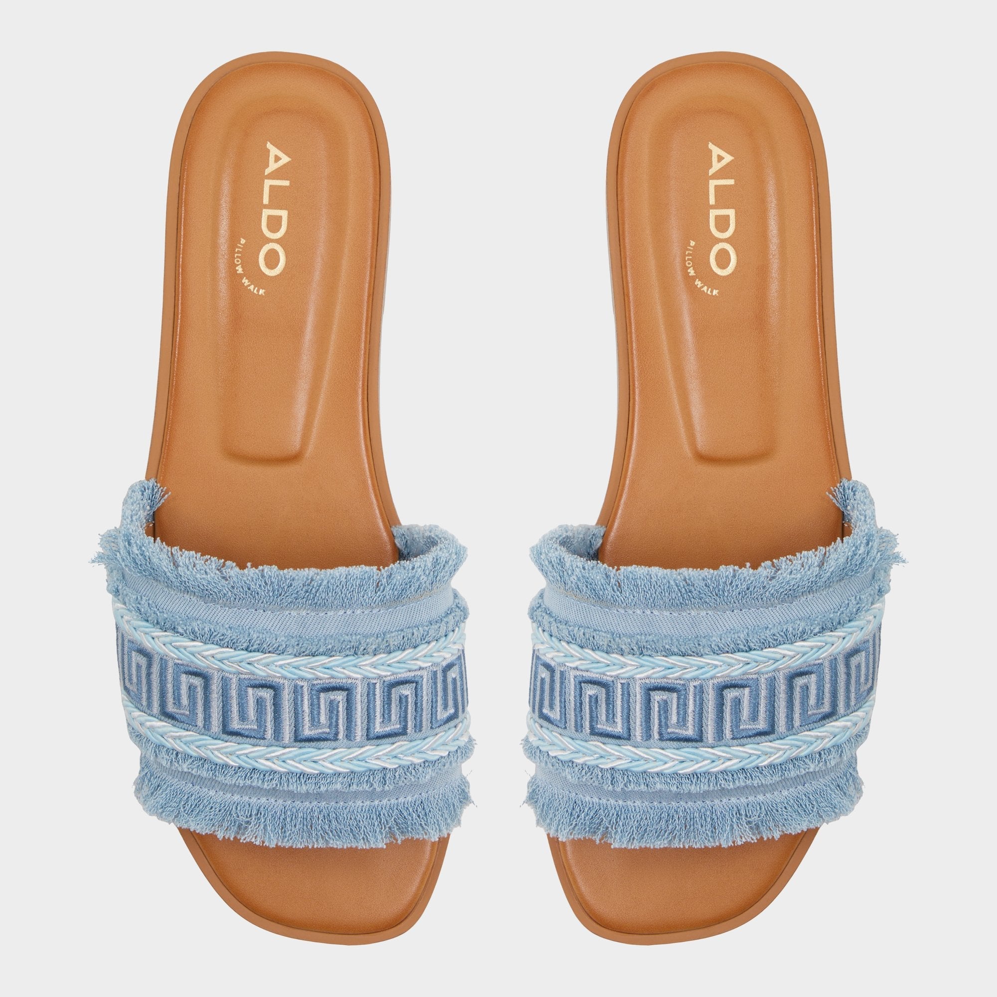 Aldo | Nalani Medium Blue Women's Flats - Slide sandal