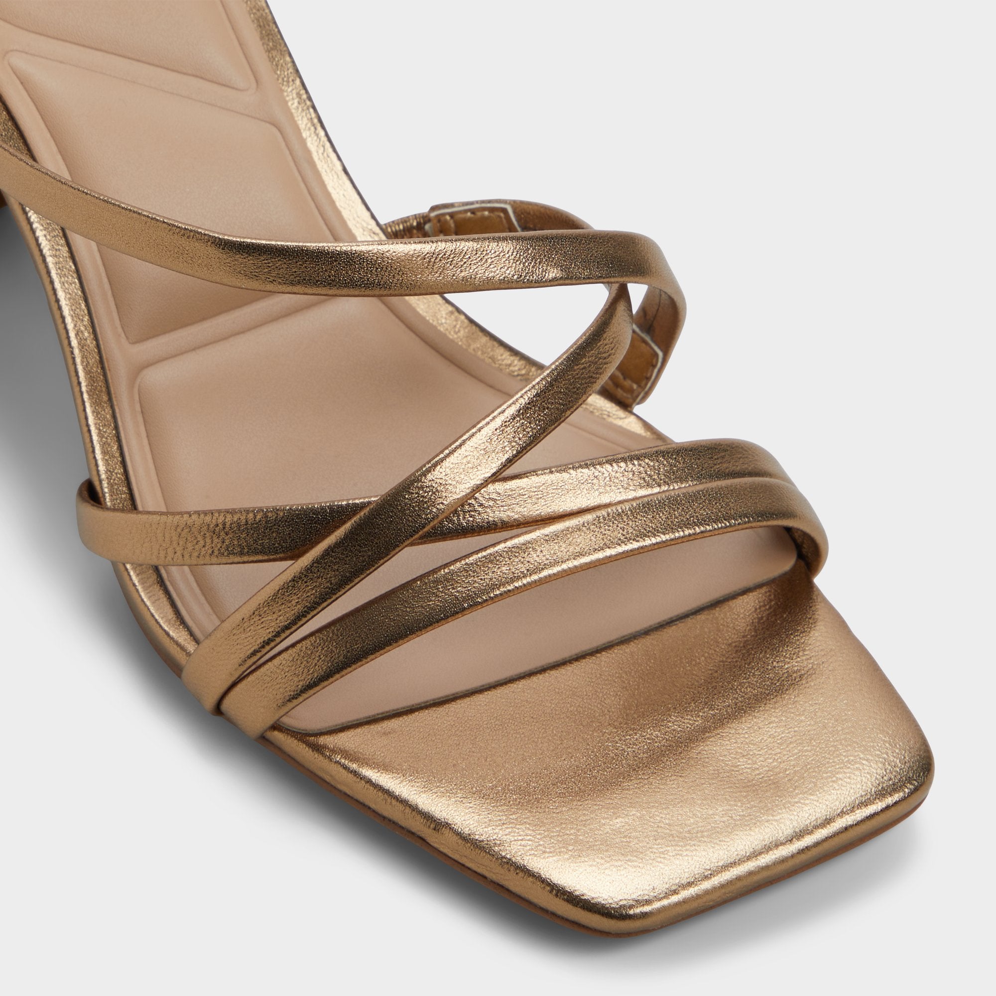 Aldo | Esther Gold Women's Block heels - Strappy heeled sandal, Block heel