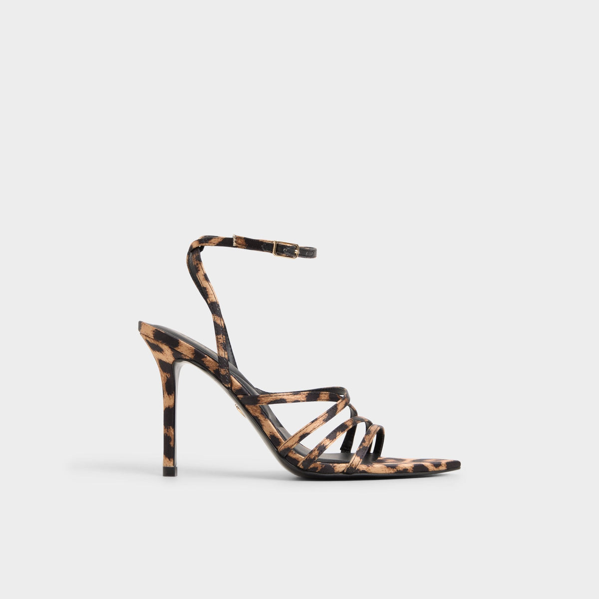 Aldo | Solania Brown Multi Women's Strappy sandals - Strappy heeled sandal, Stiletto heel