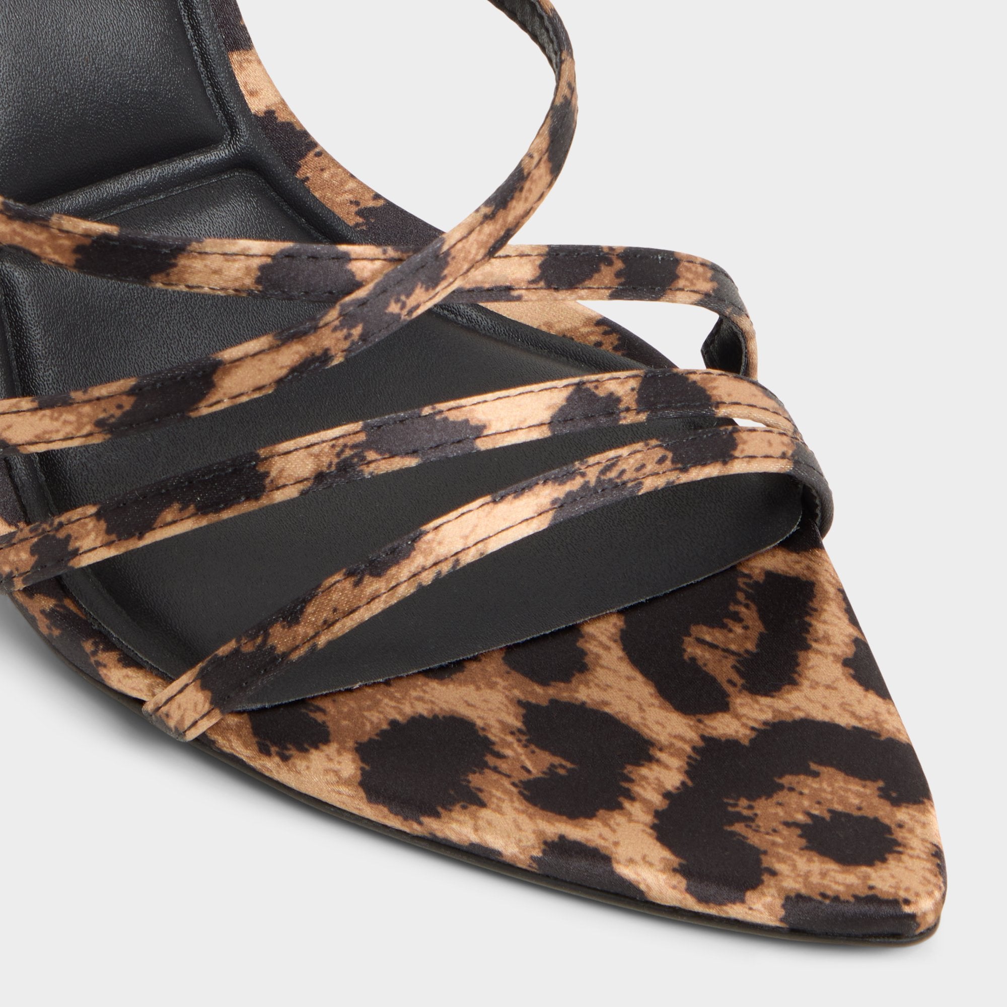 Aldo | Solania Brown Multi Women's Strappy sandals - Strappy heeled sandal, Stiletto heel