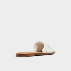 Aldo | Eleny White Women's Flats - Slide sandal