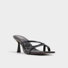 Aldo | Calypsa Black Women's Animal Prints - Strappy heeled sandal, Block heel