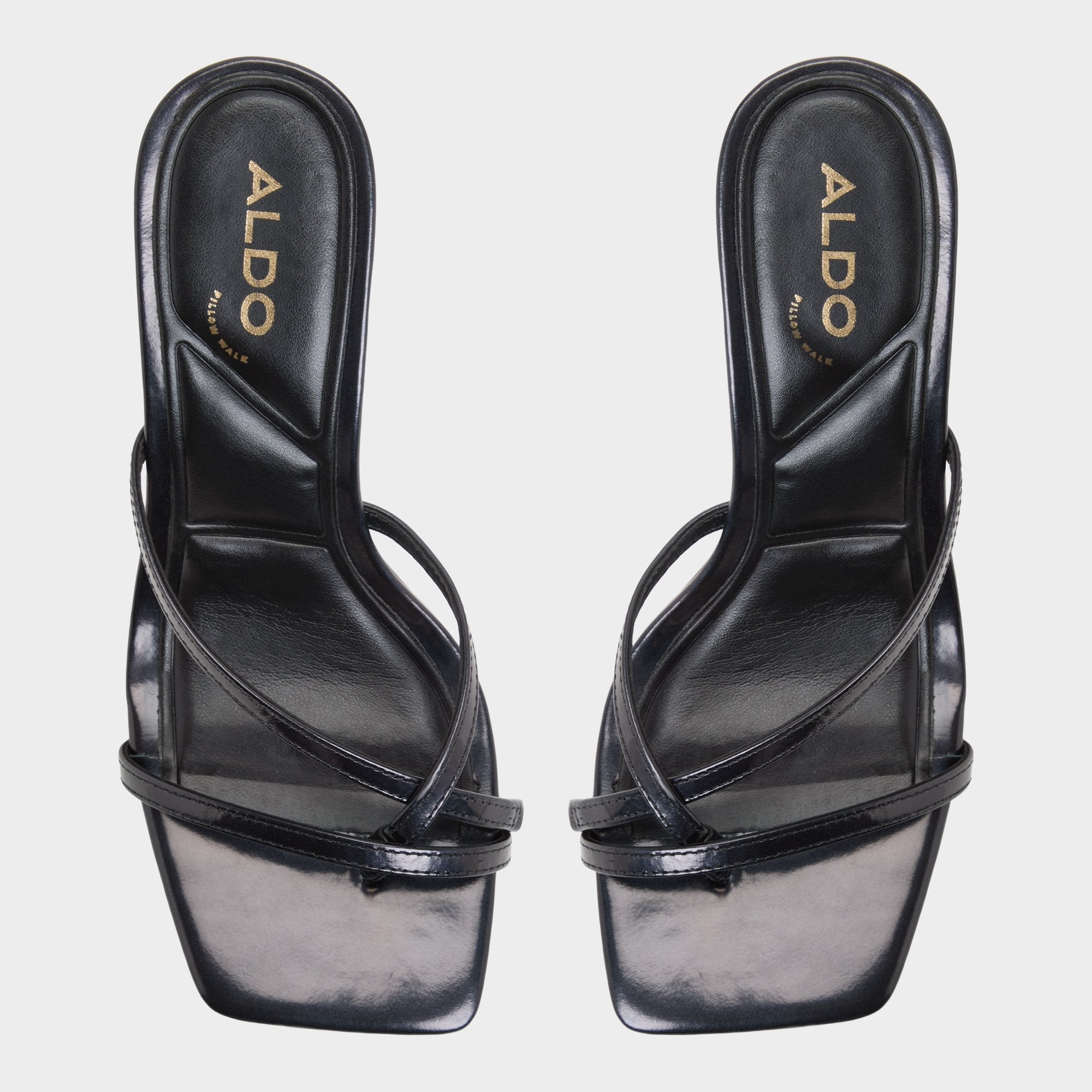 Aldo | Calypsa Black Women's Animal Prints - Strappy heeled sandal, Block heel