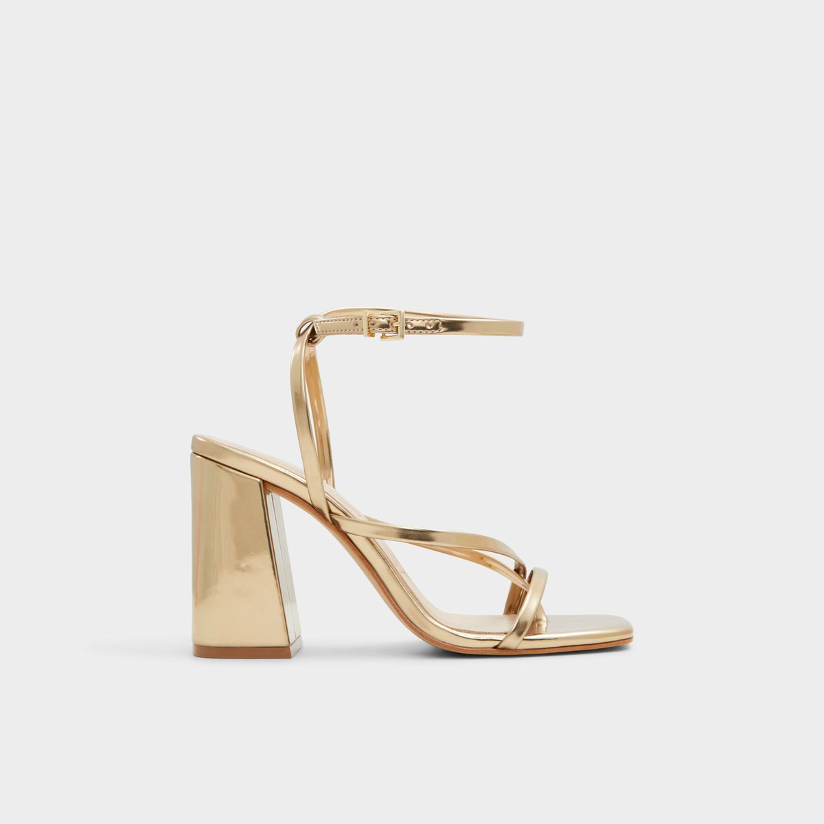 Aldo | Laurader Gold Women's Block heels - Strappy heeled sandal, Block heel