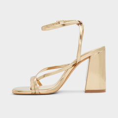 Aldo | Laurader Gold Women's Block heels - Strappy heeled sandal, Block heel