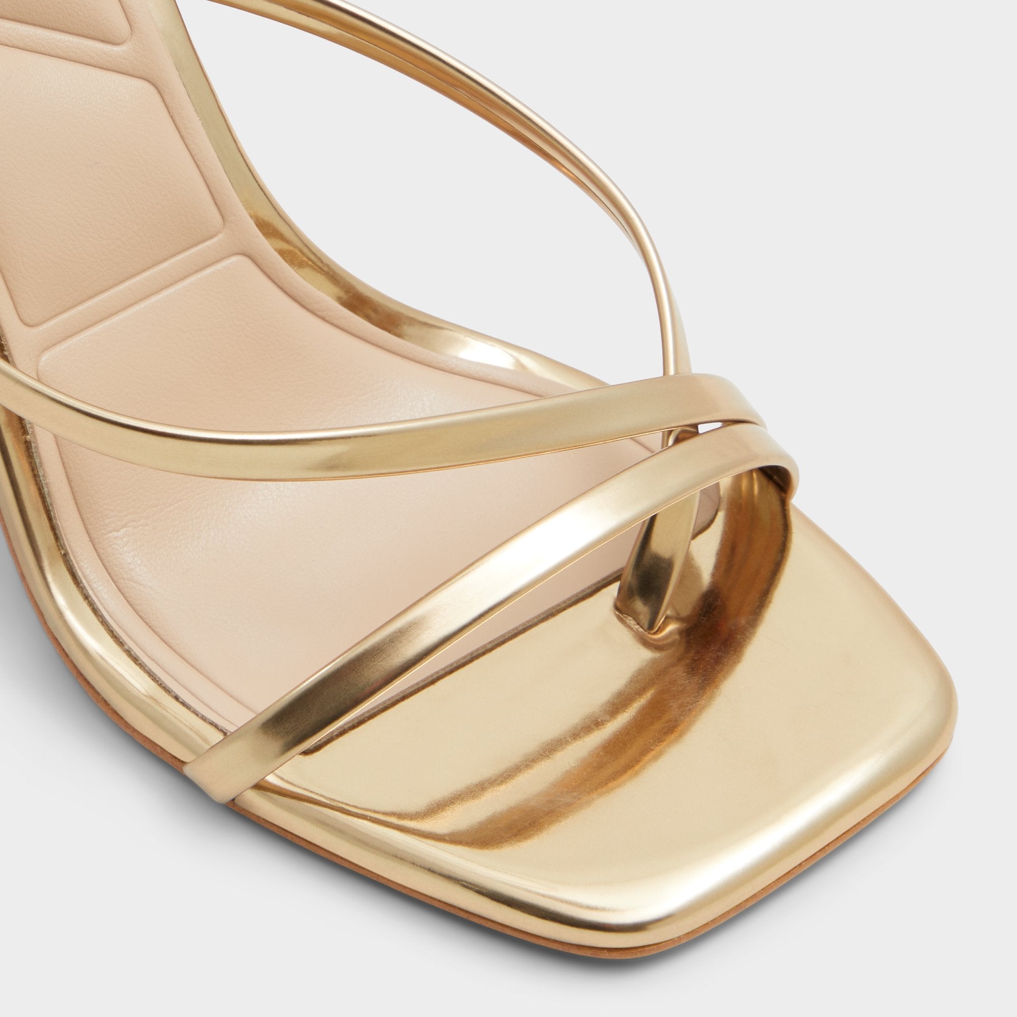 Aldo | Laurader Gold Women's Block heels - Strappy heeled sandal, Block heel