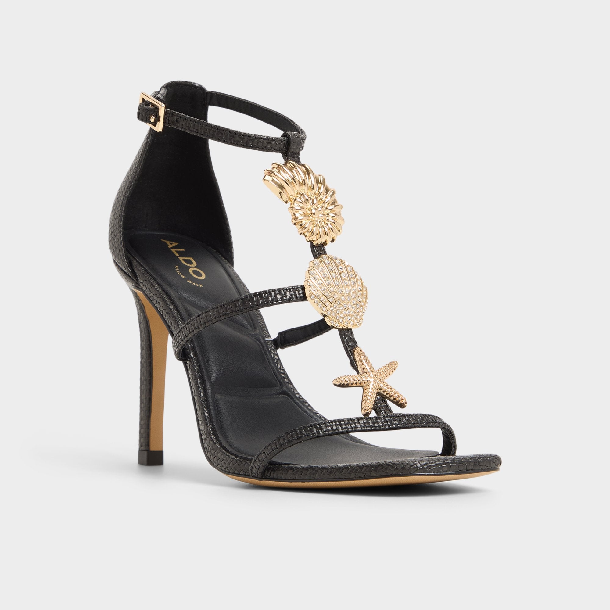 Aldo | Summerdate Black Women's Strappy sandals - Strappy heeled sandal