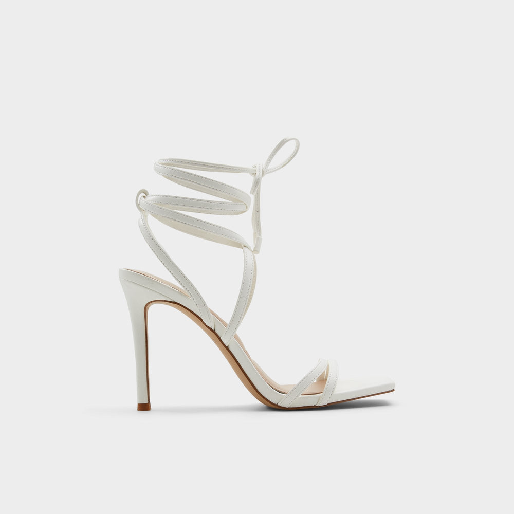 Aldo | Phaedra in White - Strappy stiletto sandal, Stiletto heel