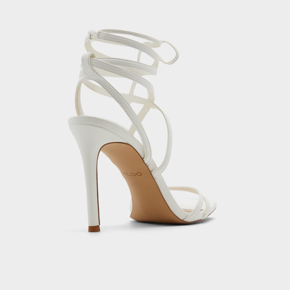 Aldo | Phaedra in White - Strappy stiletto sandal, Stiletto heel