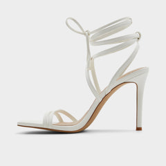 Aldo | Phaedra in White - Strappy stiletto sandal, Stiletto heel