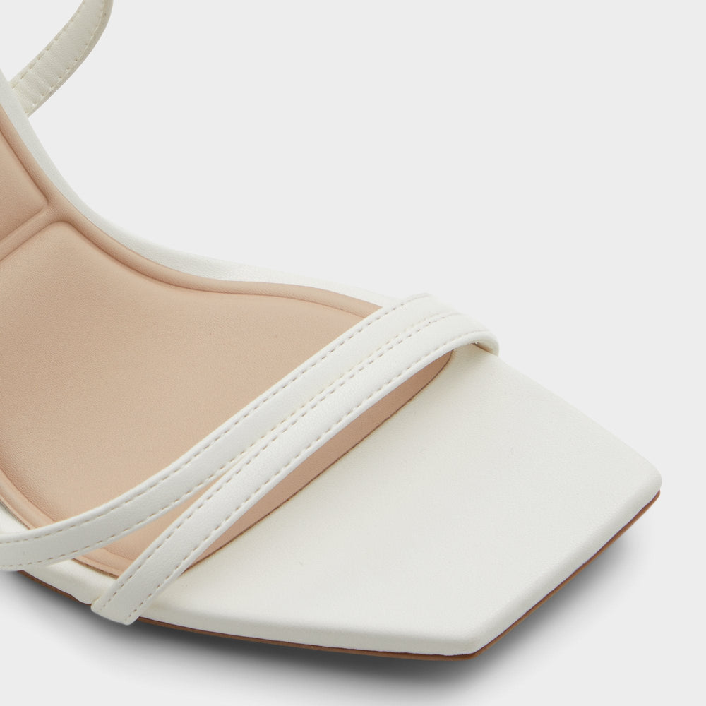 Aldo | Phaedra in White - Strappy stiletto sandal, Stiletto heel