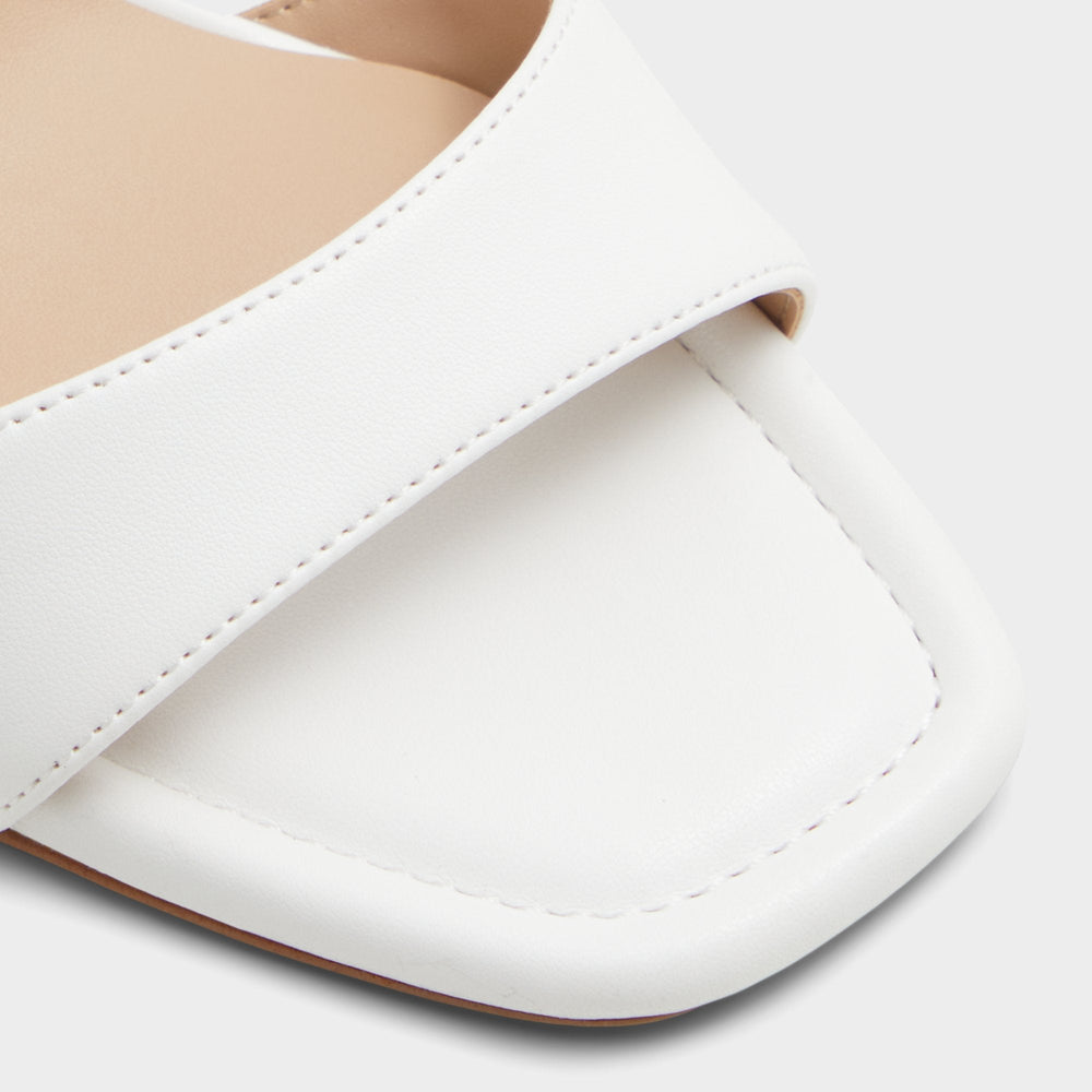 Aldo | Enaegyn White Multi Women's Strappy sandals - Strappy heeled sandal, Block heel