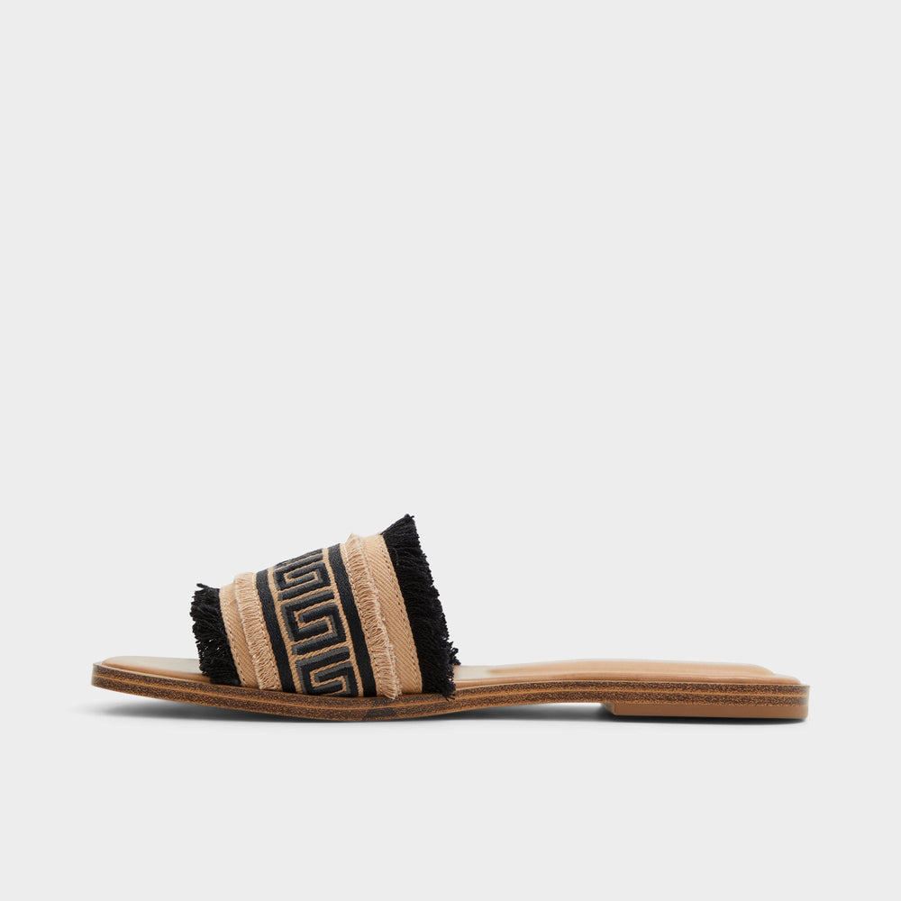 Aldo | Nalani Open Black Women's Flats - Slide sandal