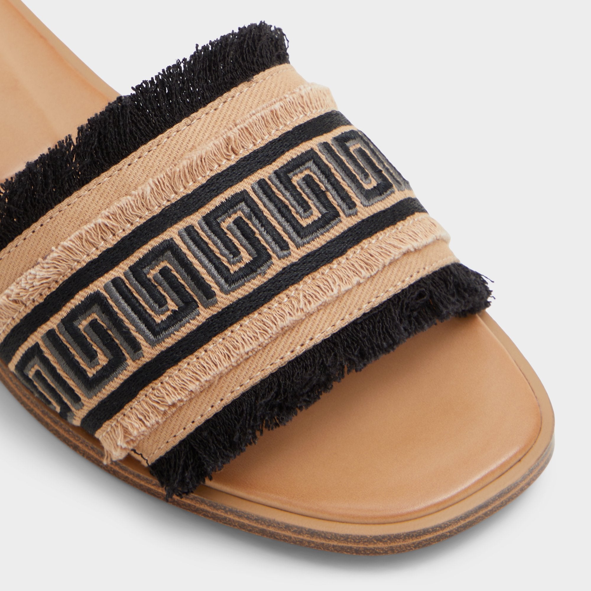 Aldo | Nalani Open Black Women's Flats - Slide sandal