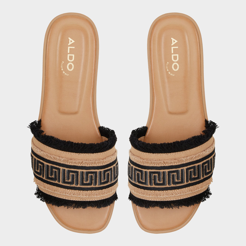 Aldo | Nalani Open Black Women's Flats - Slide sandal