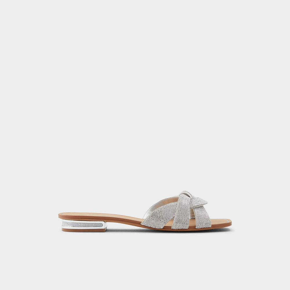 Aldo | Coredith Silver Women's Flats - Slide sandal