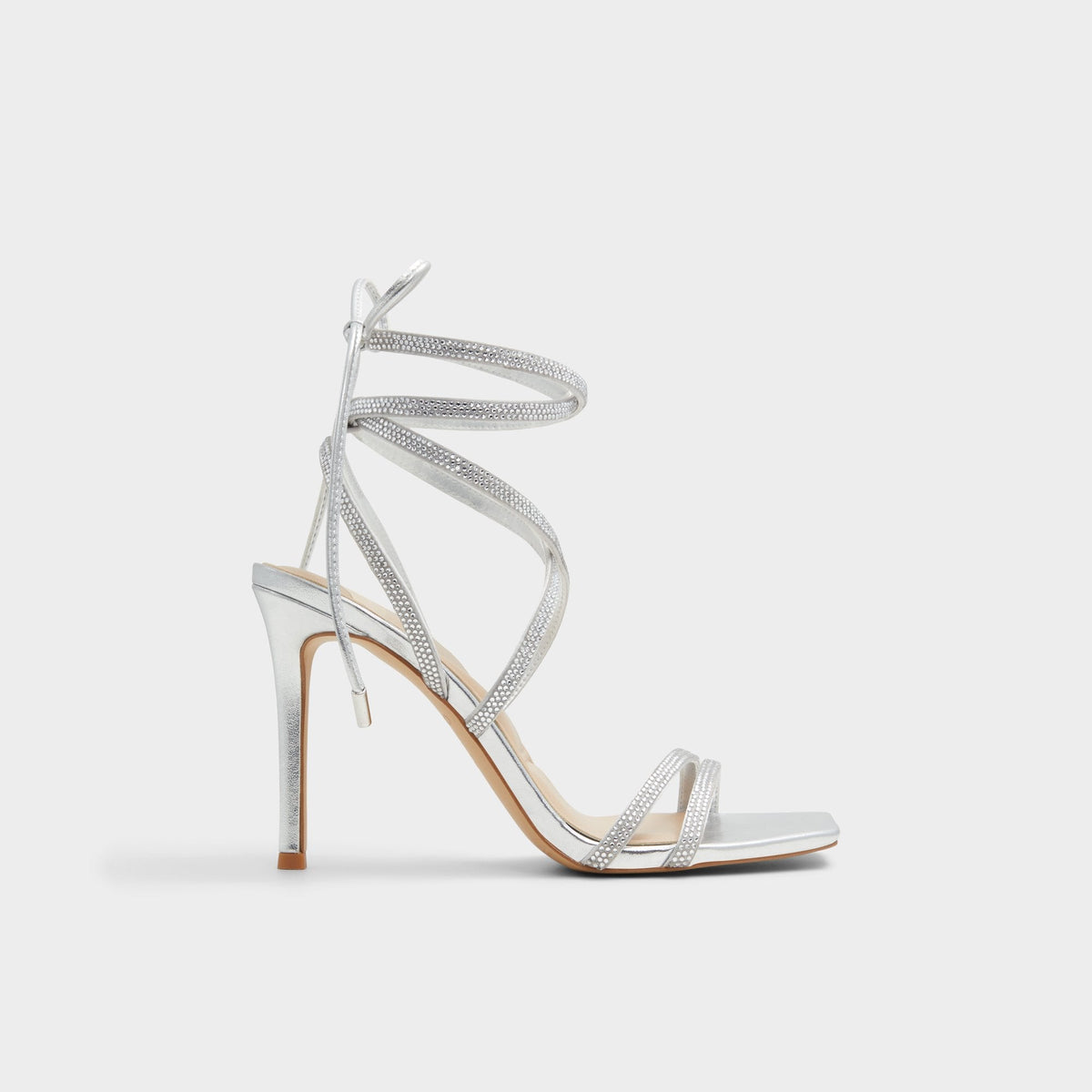 Aldo | Phaedra in Silver - Strappy stiletto sandal
