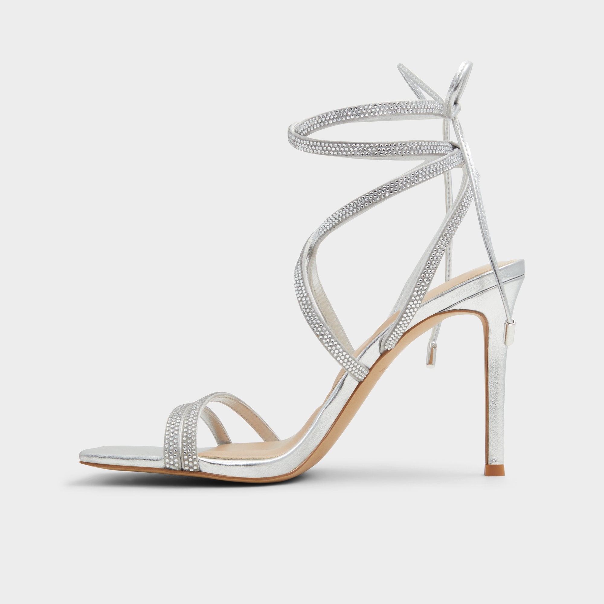 Aldo | Phaedra in Silver - Strappy stiletto sandal