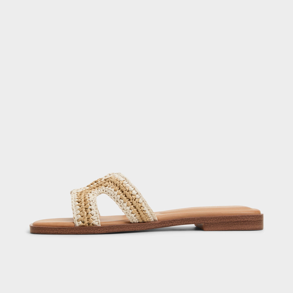 Aldo | Itsandal Beige Women's Flats - Slide sandal