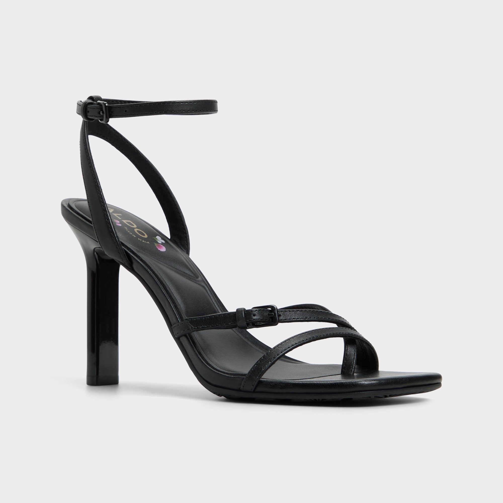 Aldo | Conney Black Women's Heeled sandals - Strappy heeled sandal, Stiletto heel