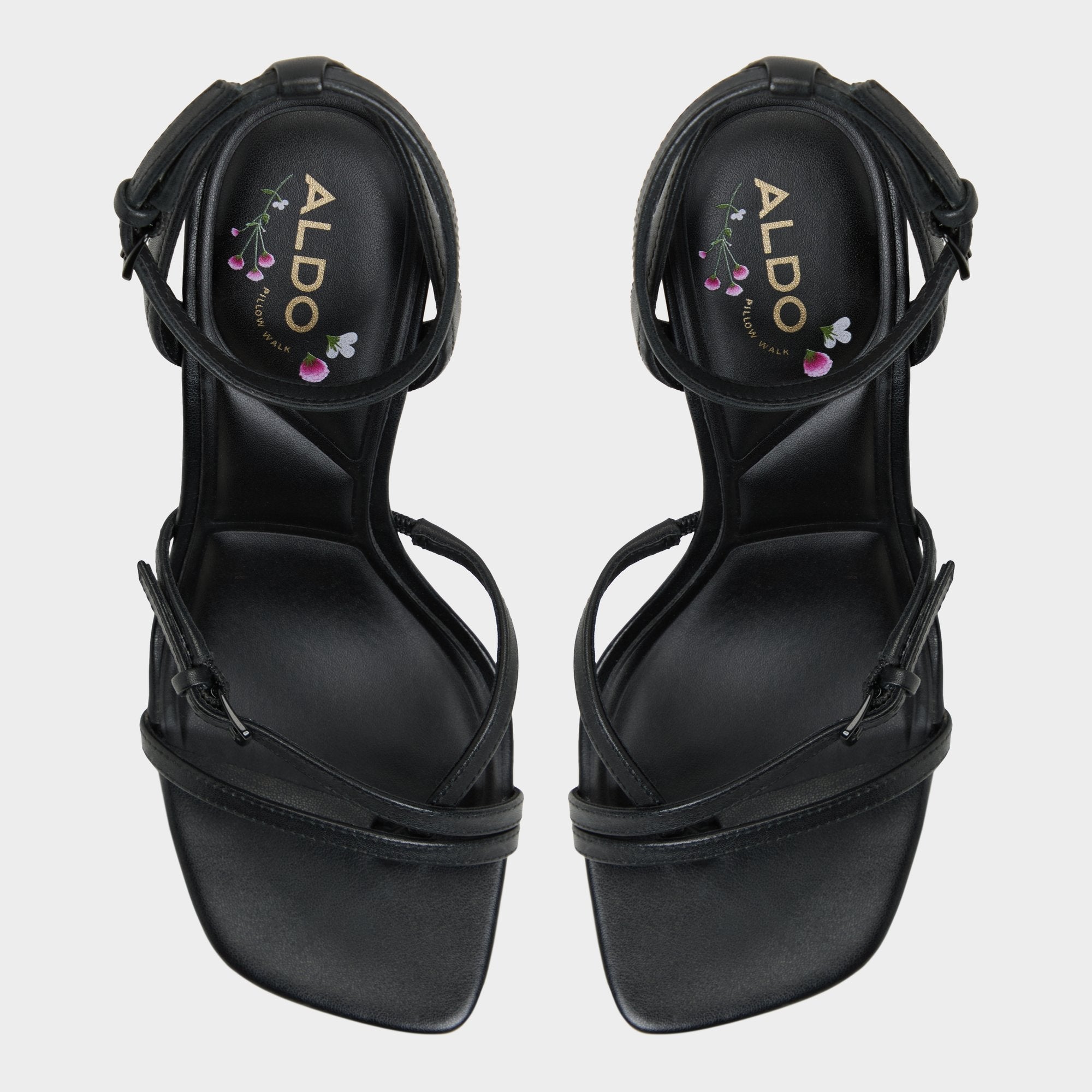 Aldo | Conney Black Women's Heeled sandals - Strappy heeled sandal, Stiletto heel