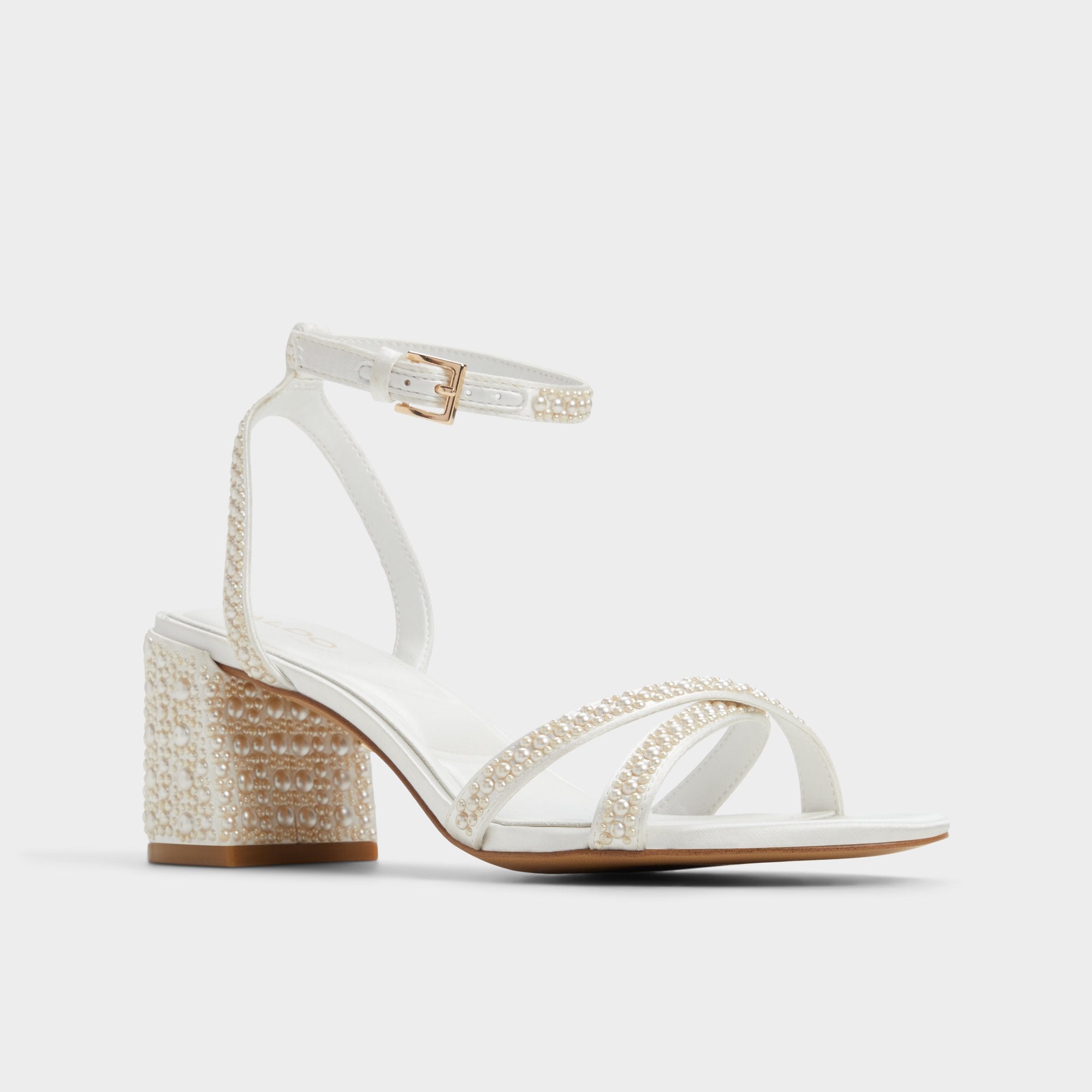 Aldo | Bouclettie Other White Women's Block heels - Strappy heeled sandal, Block heel