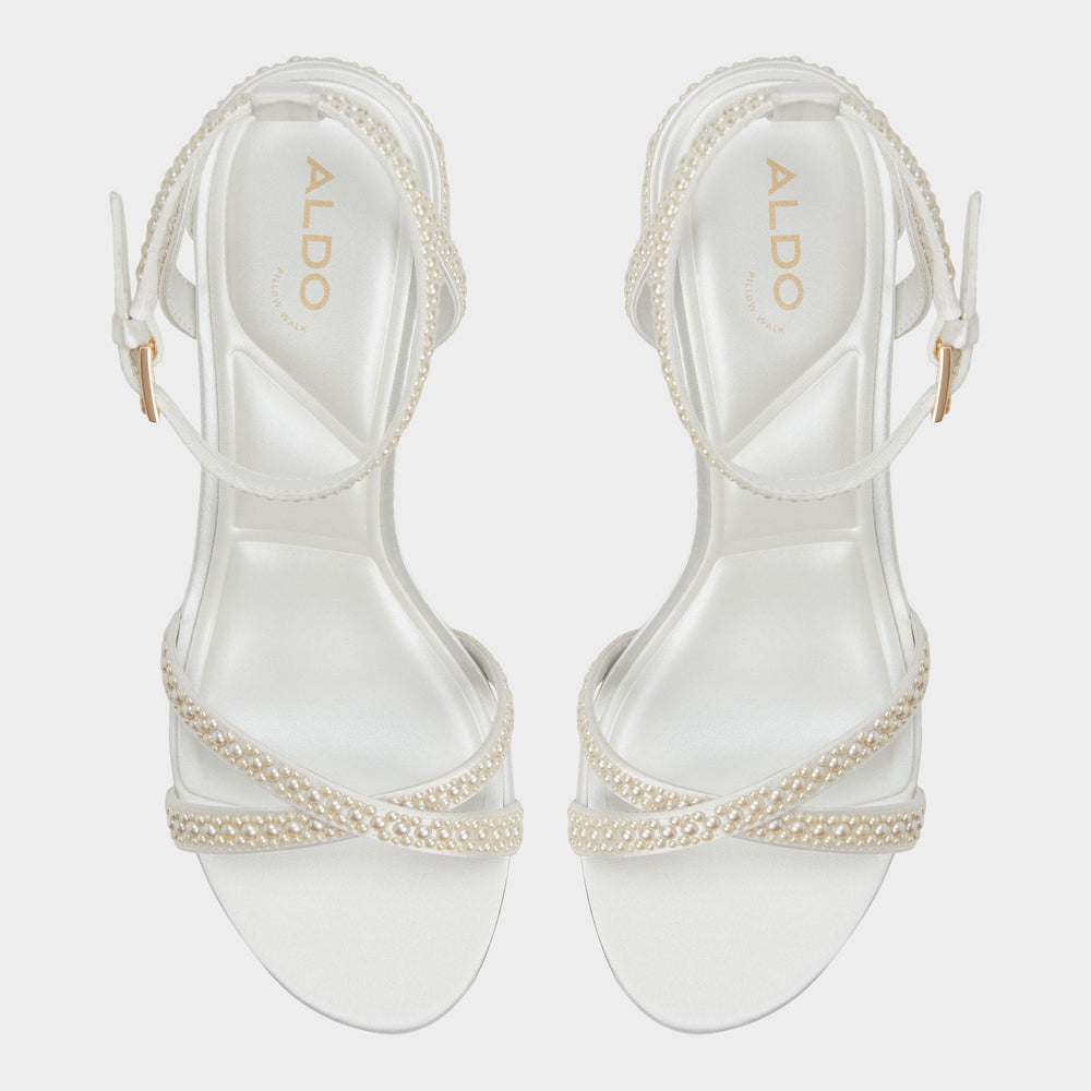 Aldo | Bouclettie Other White Women's Block heels - Strappy heeled sandal, Block heel