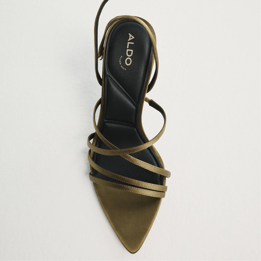 Aldo | Solania Other Green Women's Strappy sandals - Strappy heeled sandal, Stiletto heel