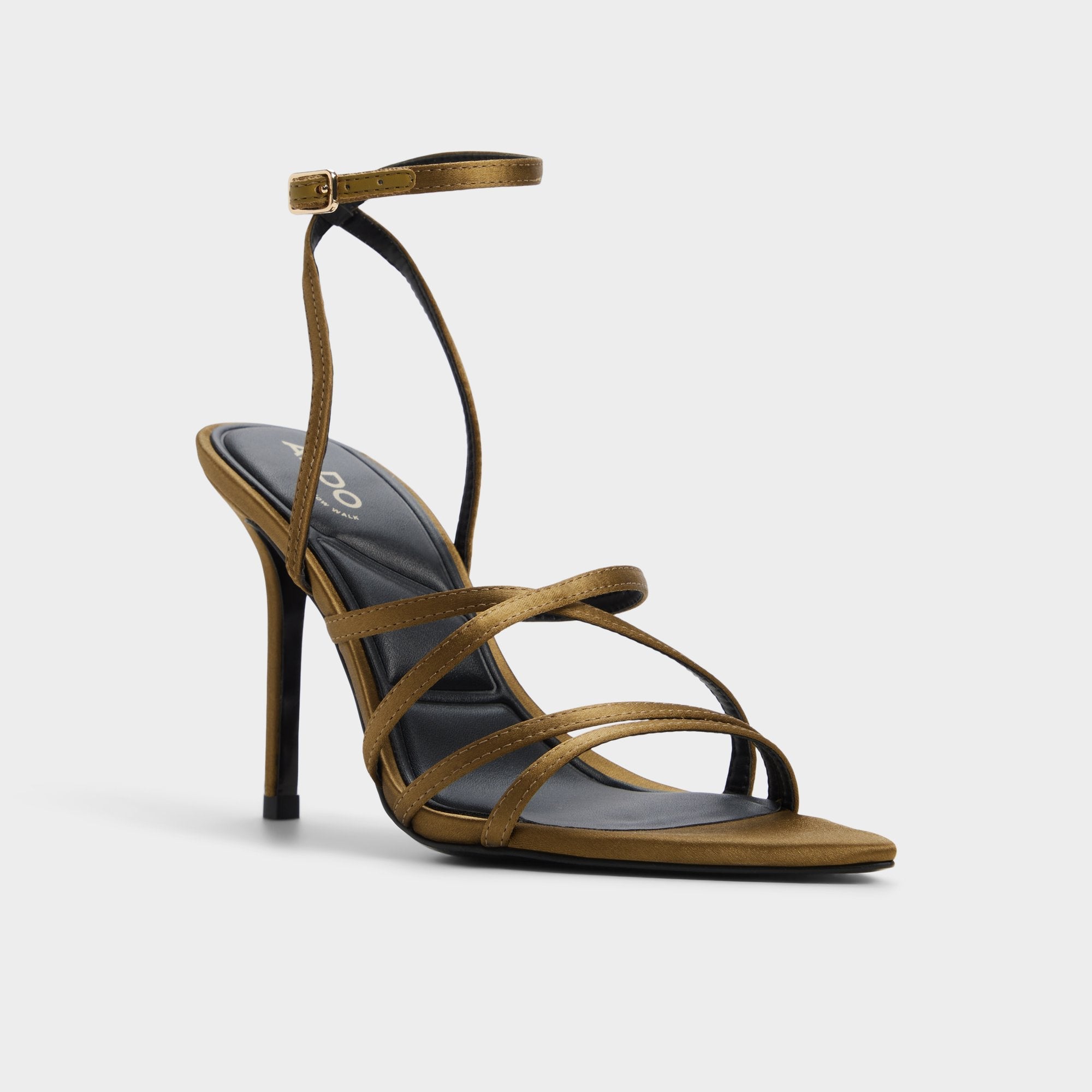 Aldo | Solania Other Green Women's Strappy sandals - Strappy heeled sandal, Stiletto heel