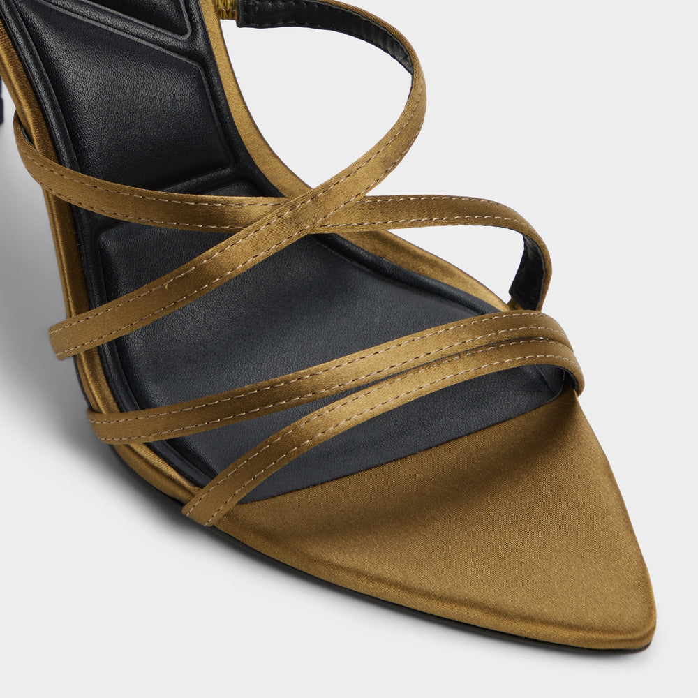 Aldo | Solania Other Green Women's Strappy sandals - Strappy heeled sandal, Stiletto heel