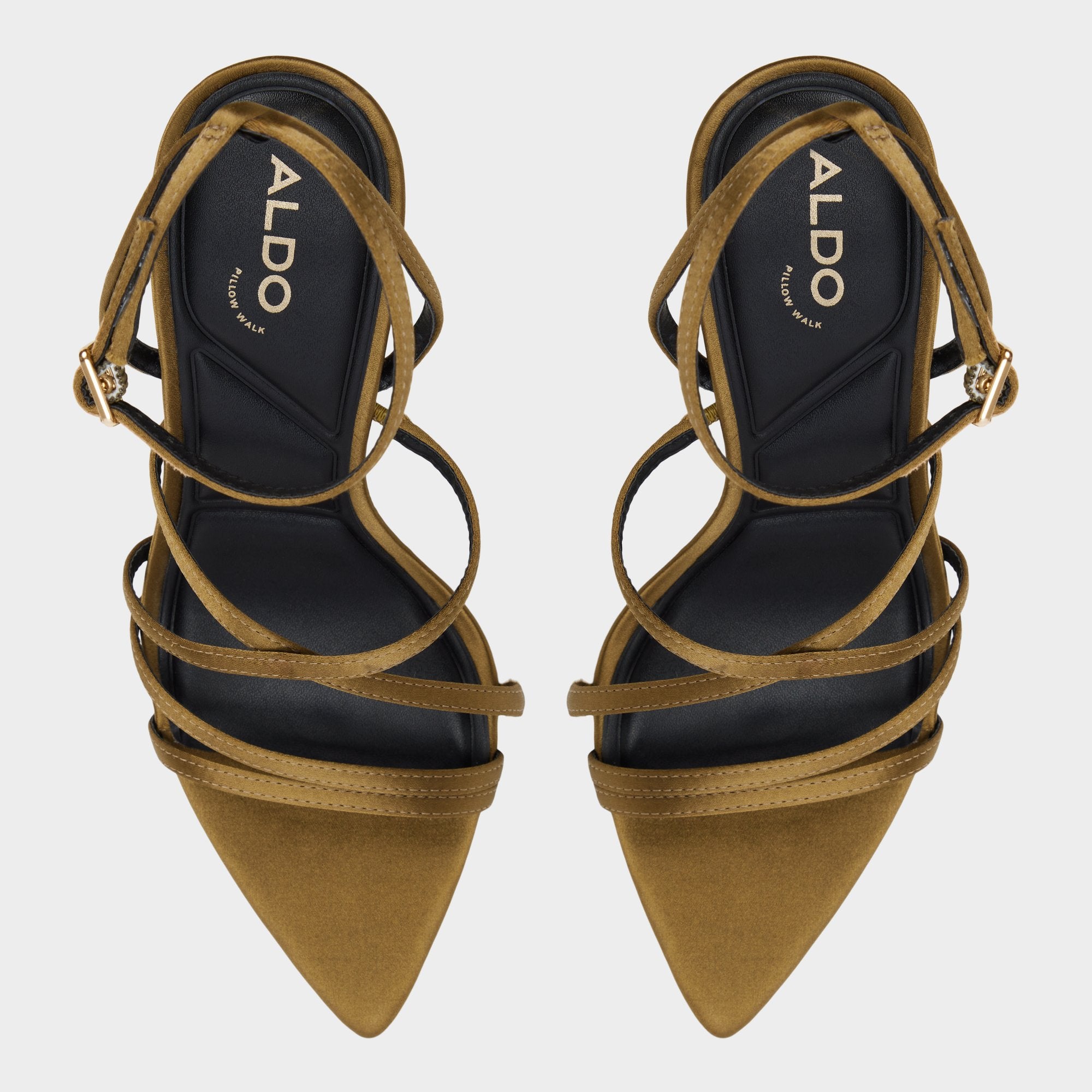 Aldo | Solania Other Green Women's Strappy sandals - Strappy heeled sandal, Stiletto heel