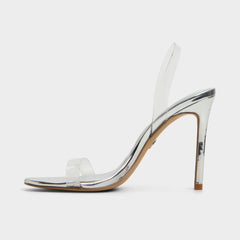 Aldo | Quinilynn Silver Women's Iridescent metallics - Strappy heeled sandal, Stiletto heel