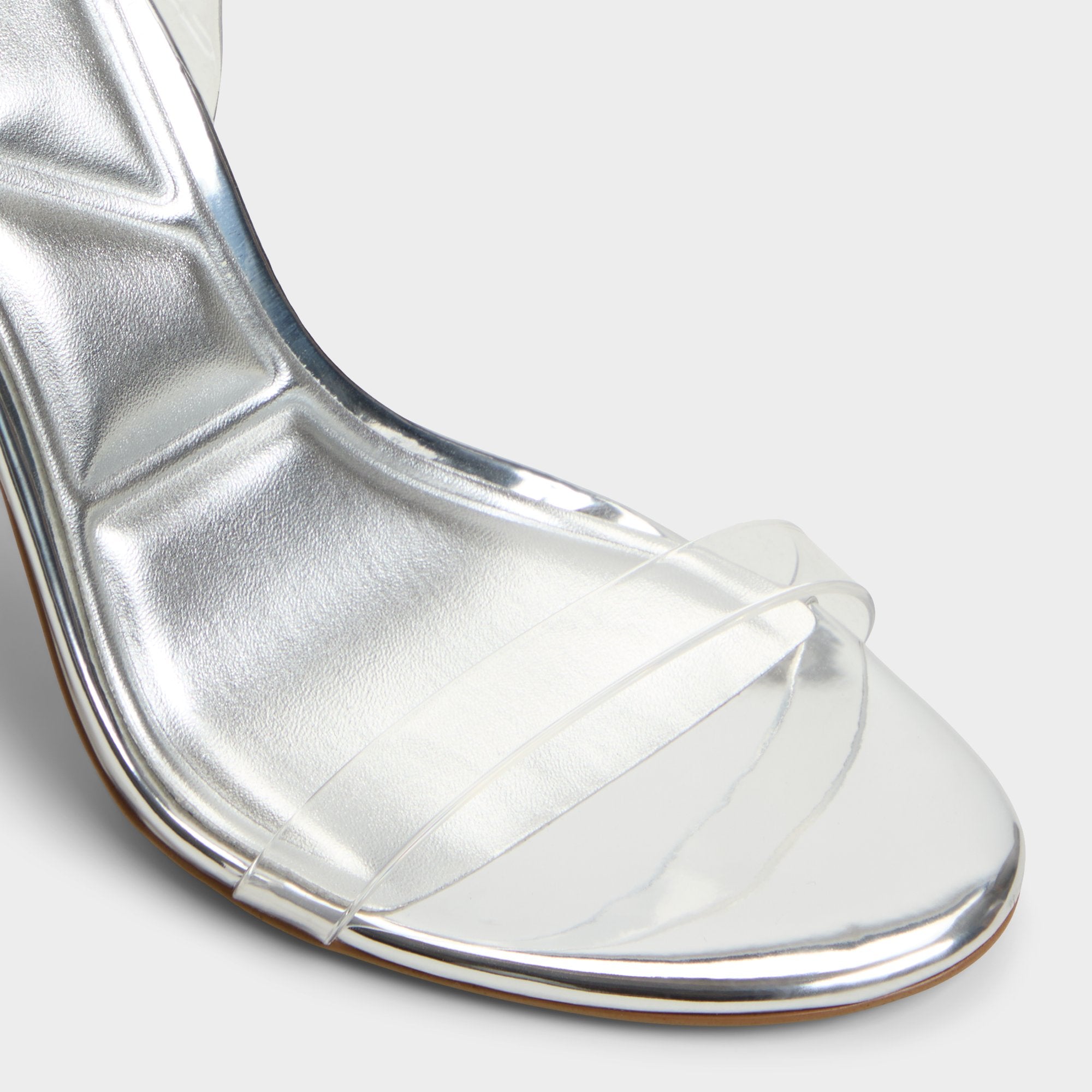 Aldo | Quinilynn Silver Women's Iridescent metallics - Strappy heeled sandal, Stiletto heel