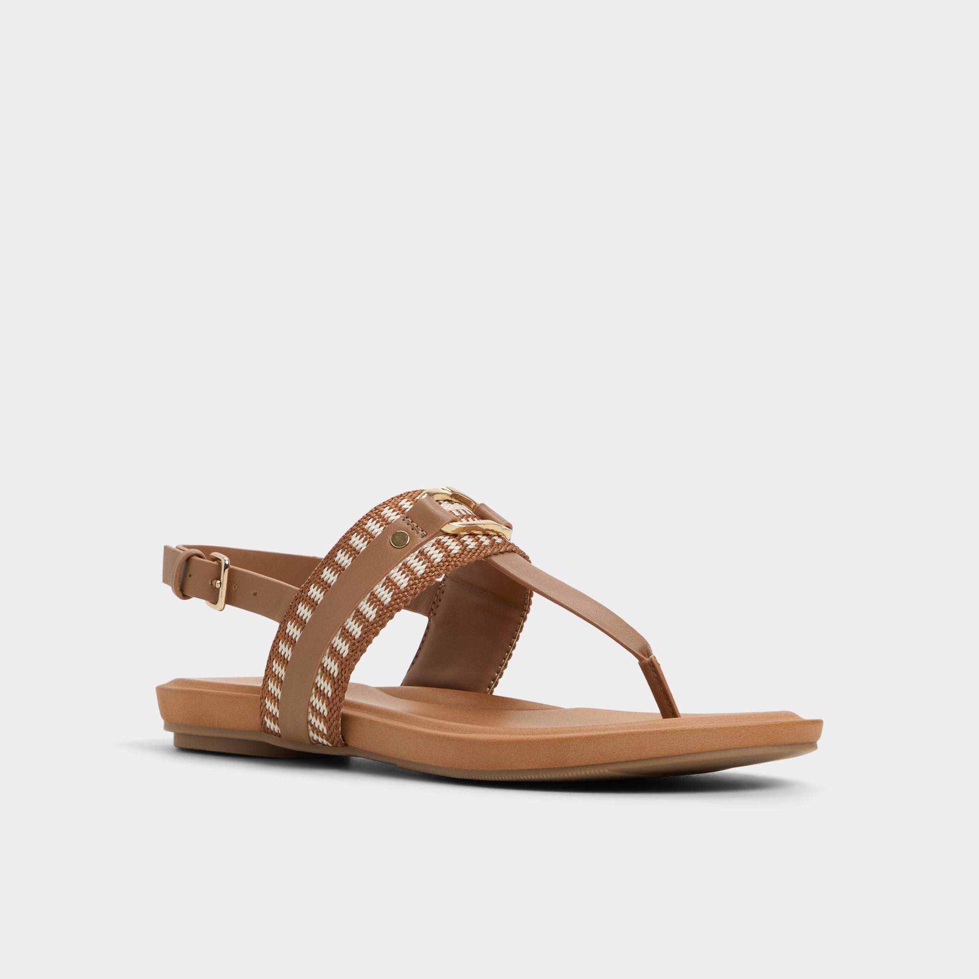 Aldo | Taylen Medium Brown Women's Festival shoes accessories - T-strap sandal
