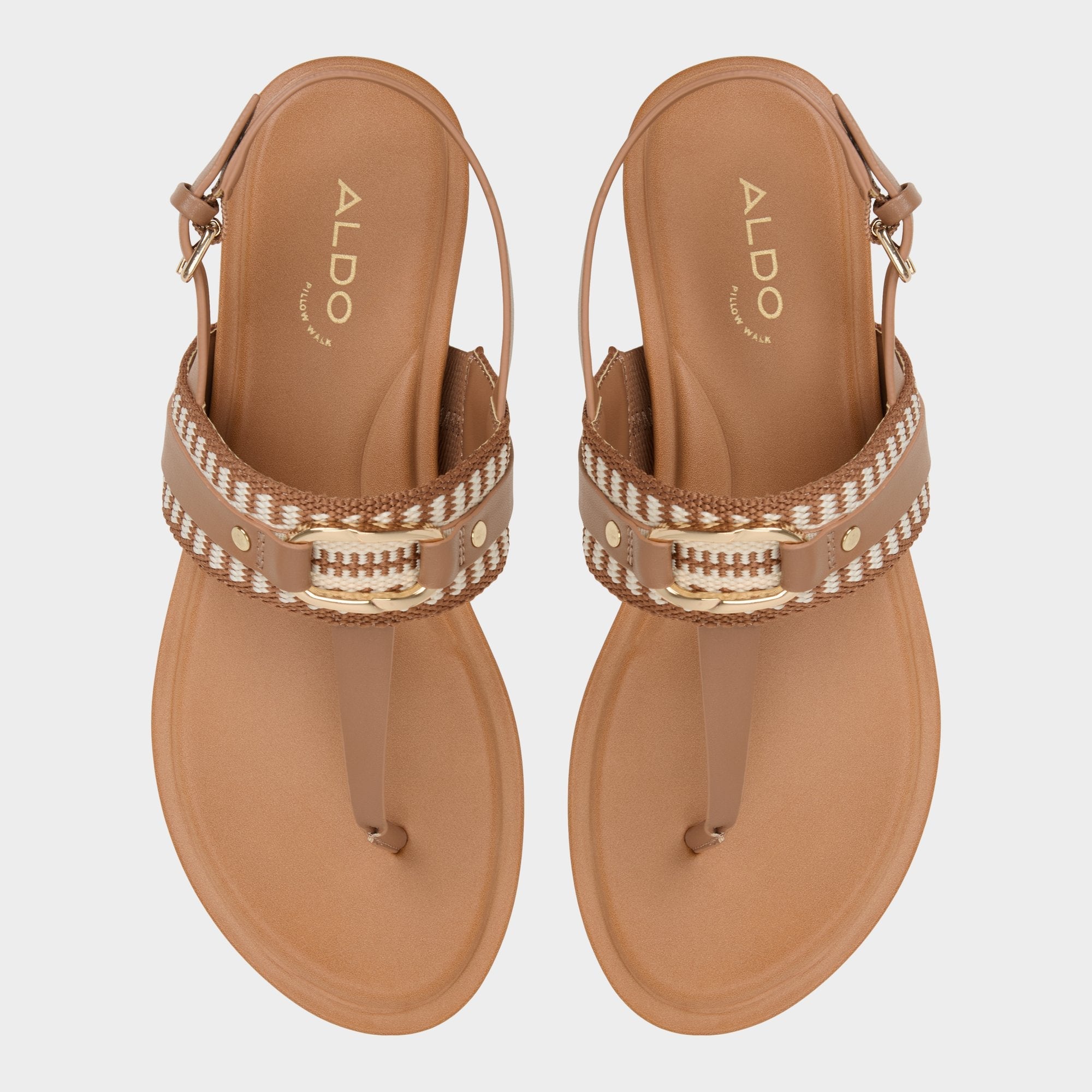 Aldo | Taylen Medium Brown Women's Festival shoes accessories - T-strap sandal