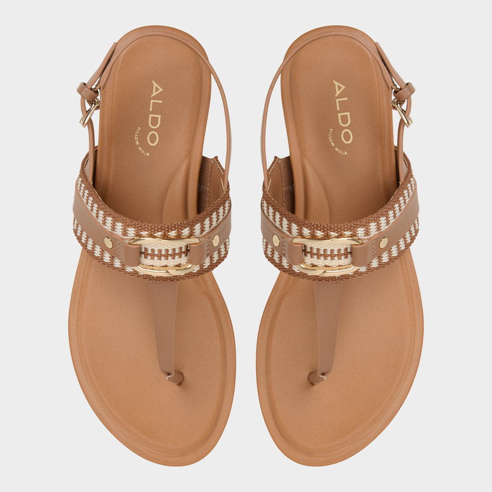 Aldo | Taylen Medium Brown Women's Festival shoes accessories - T-strap sandal