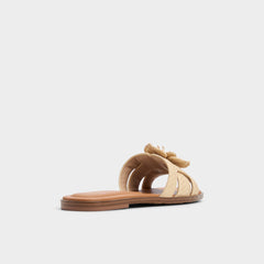 Aldo | Seaflower Light Beige Women's Flats - Slide sandal