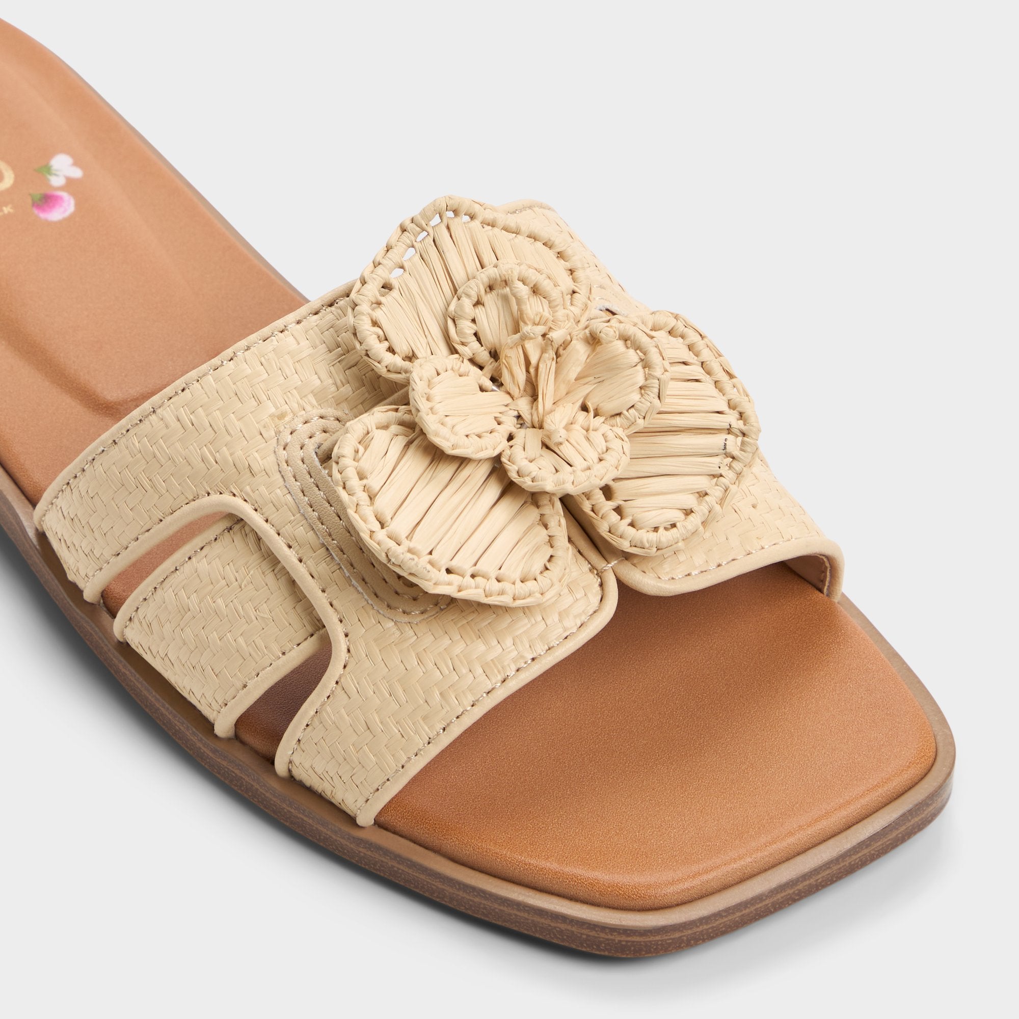Aldo | Seaflower Light Beige Women's Flats - Slide sandal