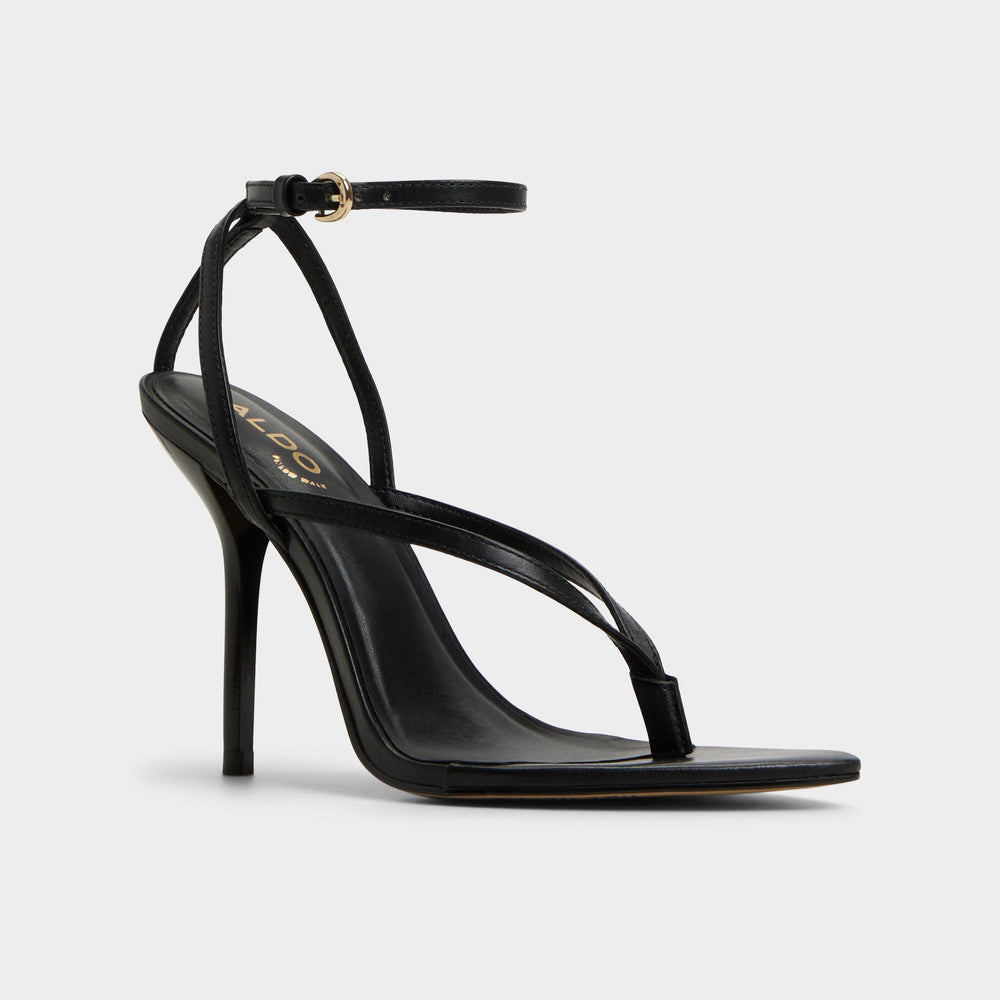 Aldo | Abyfindley Black Women's Strappy sandals - Heeled flip flop, Stiletto heel