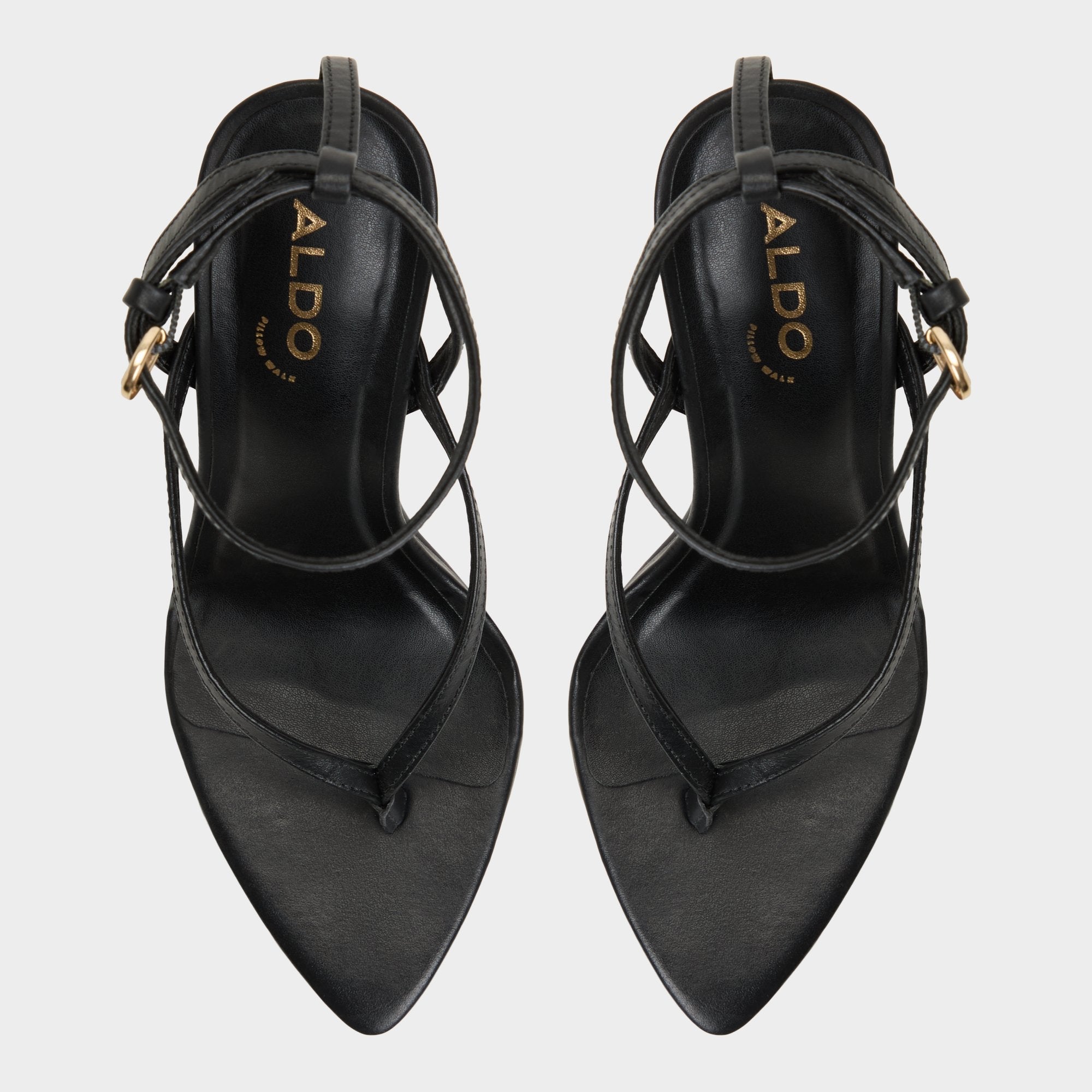 Aldo | Abyfindley Black Women's Strappy sandals - Heeled flip flop, Stiletto heel