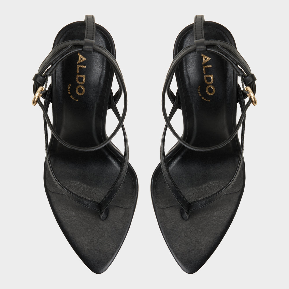 Aldo | Abyfindley Black Women's Strappy sandals - Heeled flip flop, Stiletto heel