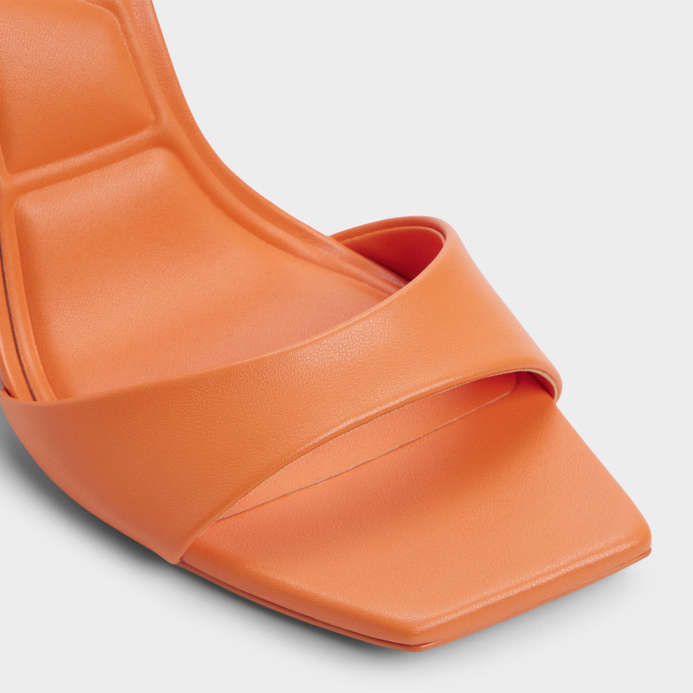 Aldo | Illustrious Medium Orange Women's Strappy Heels - Strappy heeled sandal, Stiletto heel