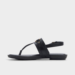 Aldo | Taylen Black Women's Footbed sandals - T-strap sandal