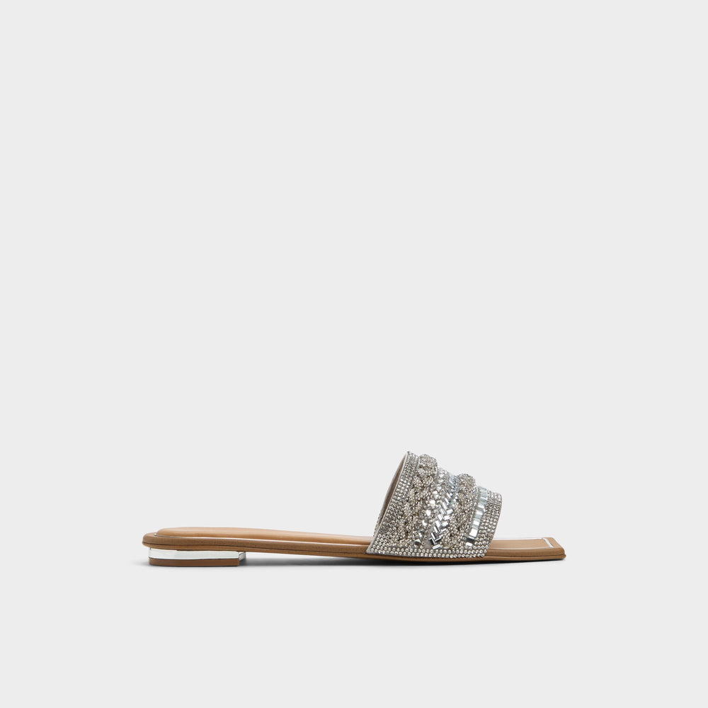 Aldo | Navalia Silver Women's Flats - Slide sandal